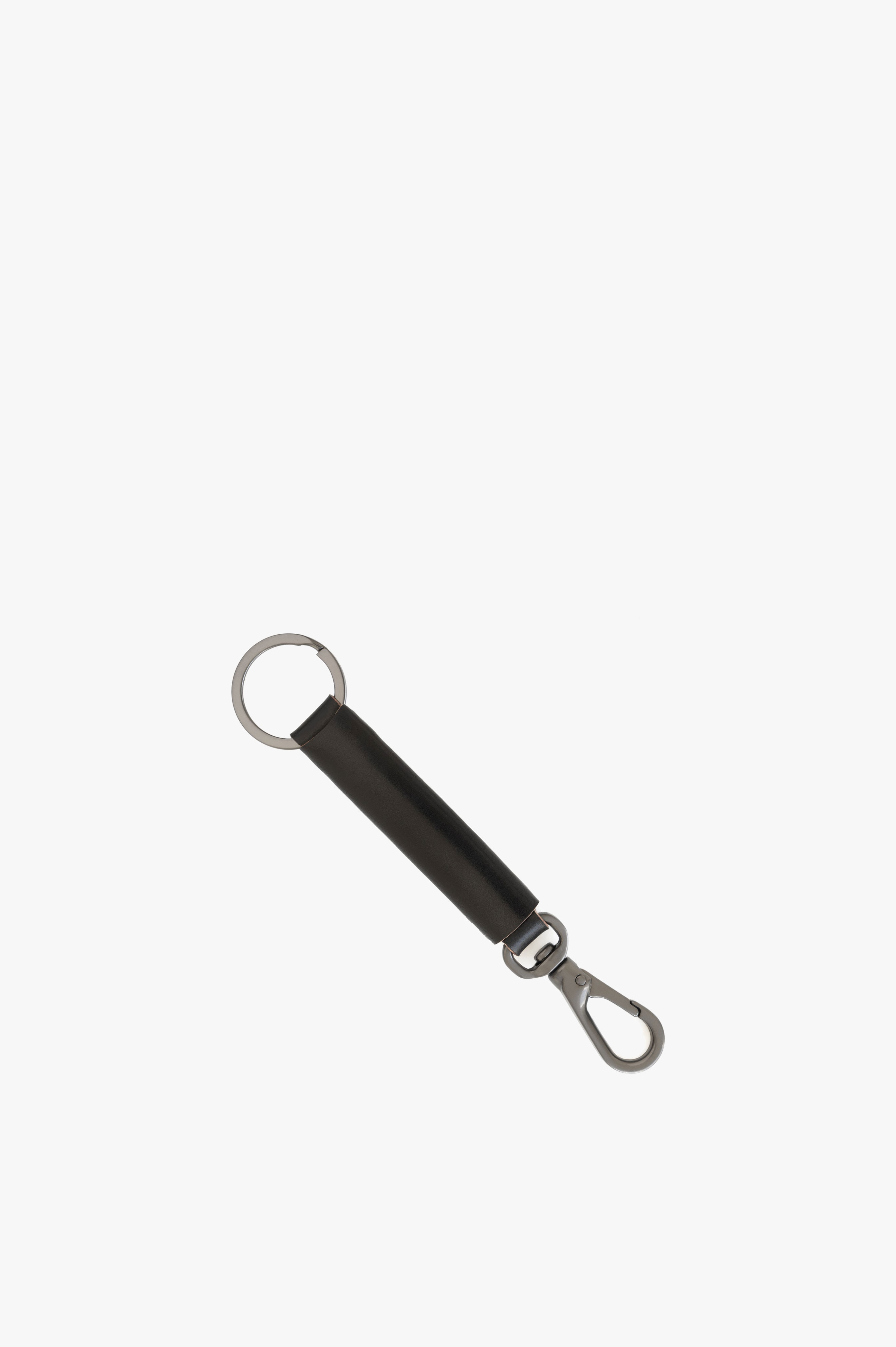  Loop Keychain with Snap Hook Black Horween® Shell Cordovan Leather